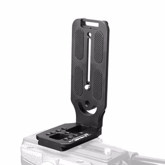 Montez le support de base de 100 mm de long avec une plaque de dégagement rapide à vis de 1/4 pouce pour la rotule de trépied d'appareil photo reflex numérique